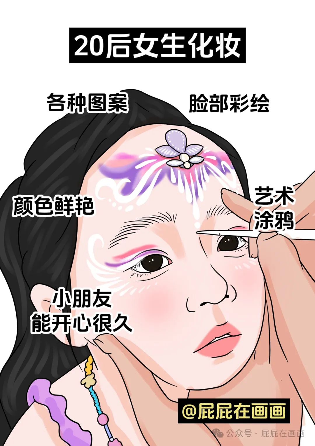 不同年代女生的化妆风格